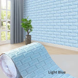 Popxstar 1/3/5/10 M 3D Self-adhesive Wallpaper Stickers 3M Brick Wall Stickers Home Decor Wallpaper for Walls DIY Bedroom Papel De Parede