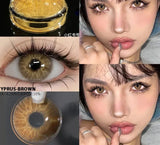 Popxstar 1 Pair New Natural Colored Contact Lenses for Eyes Fashion Blue Eye Lenses Brown Lenses Yearly Lenses Green Eye Lenses