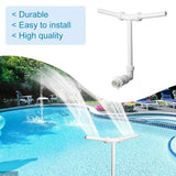 Popxstar Waterfall Swimming Pool Fountain Adjustable Dual Spray Water Fountain Pool Decoration Funny Swimming Pool Cooling For Yard