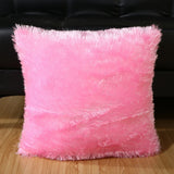 Popxstar Soft Faux Fur Pillows Case Plush Cushion Cover Pink Blue Purple Warm Living Room Bedroom Sofa Decorative Pillows Cover 40*40cm