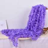 Popxstar 40/10pcs Artificial Flowers Wisteria Wedding Garland Wall Hanging Decor Artificial Flowers Garland for Garden Party Wedding Home