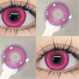 Popxstar Colorcon Pink Lenses 1 Pair Colored Contact Lenses for Eyes Big Eye Lenses Anime Lenses Cosplay Lenses Nezuko Lenses