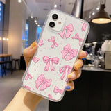 Popxstar Clear Phone Case For iPhone 16 Pro Case iPhone 15 13 11 12 14 Pro Max 12 13 Mini XR X XS 7 8 Plus SE Shockproof Love Heart Cover