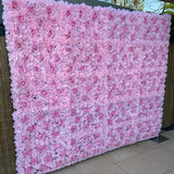 Popxstar Outdoor Artificial Flower Walls for Decoration Pink Silk Flowers Panel Christmas Backdrop Decor Home Party Flores Artificiales