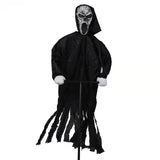 Popxstar Garden Ghostface Scarecrow Halloween Decor Outside Hanging Scary Ghost Scarecrow Decorations Creative Courtyard Bird Repeller