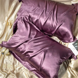 Popxstar Luxury Mulberry Silk-blending Fabric Pillowcase Satin Soft Smooth Two-sided Smooth Satin Pillow Case Skin Beauty Pillow Cover