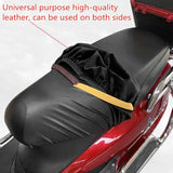 Popxstar Motorcycle Seat Cover Waterproof Cushion Leather Protector Sunscreen Cover for Most Motorcycles Electric Scooter