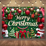 Popxstar  Large Polyester Merry Christmas Banner - Outdoor and Home Garden Decorations for Holiday Party Backgrounds