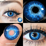 Popxstar Color Contact Lenses For Eyes 2pcs Anime Cosplay Colored Lenses Blue Crazy Halloween Lenses Contact Lens Beauty Makeup