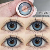 Popxstar 1pair Eye Contacts Lense Color Contact Lenses for Eyes Natural Gray Contact Lens Yearly Fashion Beauty Makeup EyeLenses