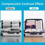 Popxstar Reusable Travel Clothes Air Vacuum Bags Roll Up Compression Storage Bags For Suitcases Tops Pants Portable Foldable Storage Bags