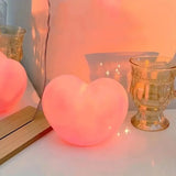 Popxstar Valentines decoration for home Romantic 3D Love-Heart Shape Lamps Funny Unique Ambient Light DIY Atmosphere Decoration Valentine's Day Table Ornaments Fashion