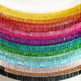 Popxstar Premium Foil Fringe Tinsel Garland Creative 2M 4 Layers Foil Banner Birthday Party Wedding Decoration Christmas Home Wall Decor