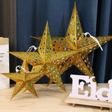 Popxstar 30-75cm Hollow Star Hanging Pendant Eid Mubarak Christmas Ramadan Decoration Islamic Muslim Party Decor Ramadan Kareem Gift