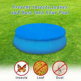 Popxstar Swimming Pool Cover Round Summer Waterproof Pool Tub Dustproof Covers Outdoor Garden PE Film Blanket Accessory Pool Cover