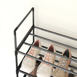 Popxstar Storage shoe rack stainless steel multi-layer shoe cabinet household doorstep dustproof storage cabinet economical storage rack