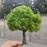 Popxstar 12cm Wire Tree Model Miniature Landscape Green Tree Decoration Mountain Sand Table DIY Material Scale Model Train Railway Layout