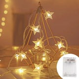 Popxstar shop party pieces LED String Lights Outdoor Star Chain Lights Garland Lights Bulb Fairy Lights Party Home Wedding Garden Christmas Decor