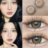 Popxstar 1 Pair Korean Lenses Colored Contact Lenses with Degree Myopia Lenses Brown Lenses Natural Eye Lenses High Quality