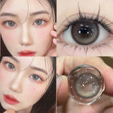 Popxstar 1Pair Brown Myopia Colour Circular Contacts Lenses Natural Blue  Eye Lenses Beauty Pupil Brown Lenses Makeup