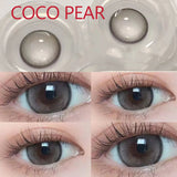 Popxstar Coslens 14.20mm Soft Contact Lenses with Power Women Men Fashion Eyewear lentes de contacto Coco Pearl