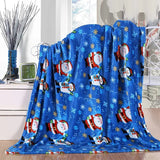 Popxstar Christmas Throw Blanket,Flannel Snowflake Gingerbread Xmas Fleece Blanket,Winter Warm Soft Plush Blanket For Couch Sofa Bed