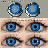 Popxstar Halloween Color Contact Lenses 1pair Cute Anime Cosplay Contact Lenses Blue Eyes Contact Lenses Yellow Colored Contacts