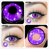 Popxstar Color Contact Lenses For Eyes 2pcs Anime Cosplay Colored Lenses Blue Crazy Halloween Lenses Contact Lens Beauty Makeup