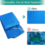 Popxstar Swimming Pool Cover Round Summer Waterproof Pool Tub Dustproof Covers Outdoor Garden PE Film Blanket Accessory Pool Cover