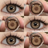 Popxstar Colored Contact Lenses 1pair Natural Eye Lens Blue Eye Lenses Brown Lenses Gray Pupils Yearly Cosmetic Green Contacts