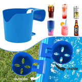 Popxstar Pool Cup Holder For Drinks No Punching Swimming Pool Beer Bottle Drink Holder No Spills Pool Accessories For Pool Parties Juice