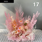 Popxstar 50Cm Diy Wedding Flower Wall Arrangement Supplies Silk Peonies Rose Artificial Floral Row Decor Marriage Iron Arch Backdrop Hot