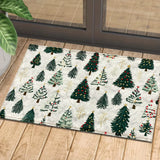 Popxstar Christmas Tree Fresh Style Bathroom Anti-silp Door Mats Suitable for Living Room Entrance Decorative Accessories Pad Bedroom Rug