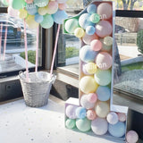 Popxstar 73/91.5CM Giant Big Number Balloon DIY Filling Box Stand  Baby Birthday Organic Mosaic Number Decor Balloon Frame Anniversary