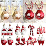 2pcs Elk Christmas Ball Ornaments Xmas Tree Hanging Pendants Christmas Holiday Party Decorations New Year Gift Supplies Navidad