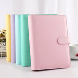 Popxstar Color A6/A5 PU Leather DIY Binder Notebook Cover Diary Agenda Planner Paper Cover School Stationery