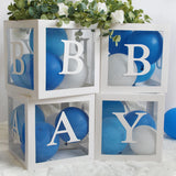 Custom Transparent Letter Box A-Z Baby Shower Girl 1st Birthday Party Decoration Kids Wedding Birthday Balloon DIY Box