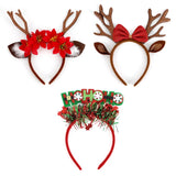 Popxstar Christmas Headbands for Women, Antler Headbands, Cute Hairpins, Deer Horn Christmas Headbands