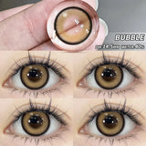 Popxstar 1pair Eye Contacts Lense Color Contact Lenses for Eyes Natural Gray Contact Lens Yearly Fashion Beauty Makeup EyeLenses