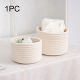 Popxstar Handmade Woven Cotton Rope Storage Basket Cosmetics Jewelry Desktop Storaging Keys Snacks Box Sundries Organizer