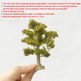 Popxstar 12cm Wire Tree Model Miniature Landscape Green Tree Decoration Mountain Sand Table DIY Material Scale Model Train Railway Layout