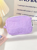 Popxstar Ins Cute Fabric Pouch Bags Candy Color Cosmetic Bag for Women Girls Airpods Stationery Pencil Zipper Jewelry Kawaii Makeup Pouch