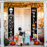 Popxstar Halloween Hanging Door Curtain Banner Pumpkin Ghost Happy Halloween Decorations For Home Trick Or Treat Horror Party Supplies