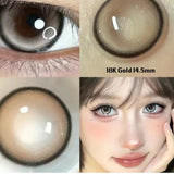 Popxstar 2pcs/pair Fashion Lenses Colored Contact Lenses for Eyes Beauty Pupils Color Lens Eyes Myopia Latest Multi Color Lenses