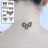 Popxstar Feather Bird 8 Element Pattern Dandelion Temporary Tattoo Sticker Fake Tattoos for Women Men Body Makeup Waterproof Stickers