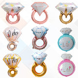 Popxstar New love bride and groom wedding decoration Valentine's Day proposal rose lipstick ring shape aluminum balloon