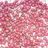 Popxstar Valentine's Day 50pcs 12mm Mini Pearl Plastic Stamen Artificial Flower Cherry Fruit Stamens Wedding Christmas Wreaths DIY Gift Box Decoration