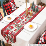 35*180 Christmas Santa Claus Table Runner Polyester Cotton Hotel Home Dining Dress Up Xmas Festival Party Decor table runner