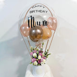 Popxstar Balloon Flowers Gift Box Packing Lid Wedding Party Cylinder Candy Round Custom Logo Luxury Cardboard Rose Bouquet Package I Love