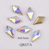 Popxstar 20pcs Crystals Nail Diamond Stone Strass AB Glass Rhinestones For 3D Nails Art Decorations Supplies Jewelry QB217-246A